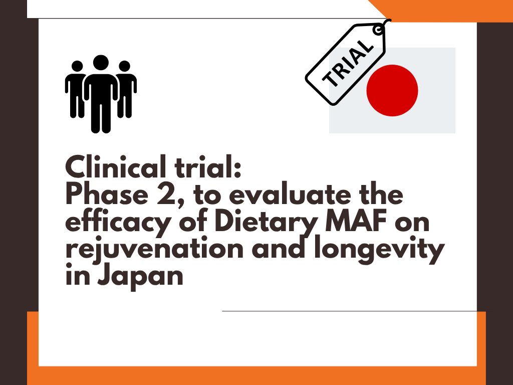 A New Era of Dietary Rejuvenation: Phase 2 Clinical Trial of Dietary MAF in Japan
