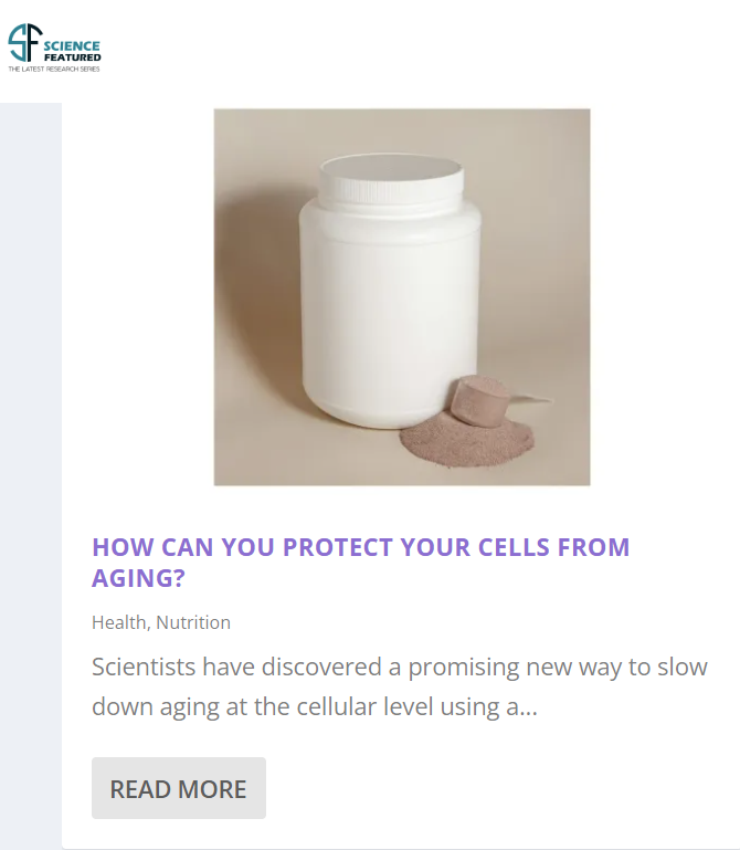 Saisei Mirai Featured in Science Featured – Telomere Research Recognized